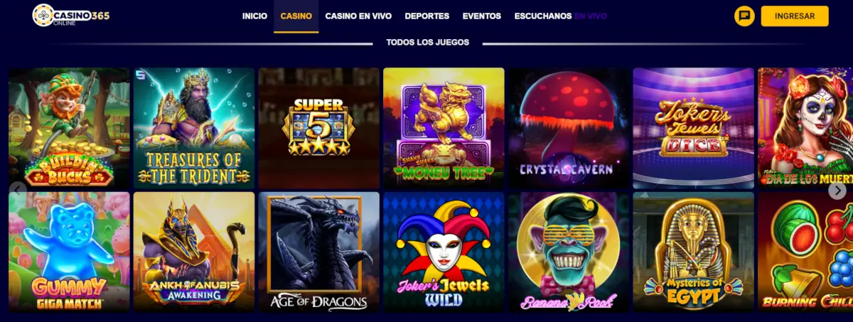 Casino 365 Bonos