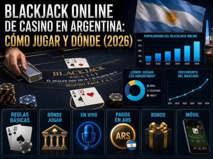 Blackjack online de casino en Argentina: cómo jugar y dónde en 2026