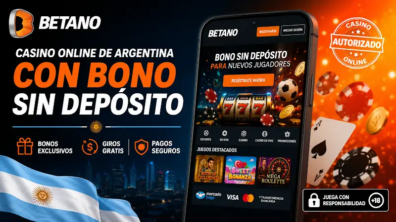 Betano — casino online de Argentina con bono sin depósito