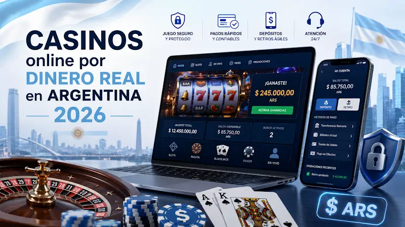 Casinos online por dinero real en Argentina 2026