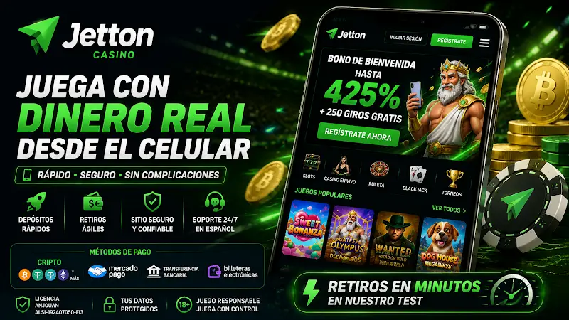 Jetton para jugar con dinero real desde el celular