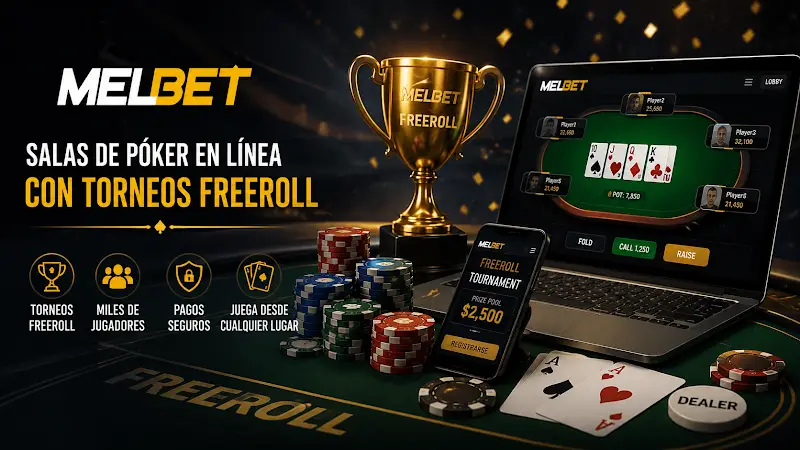 MelBet — salas de póker en línea con torneos freeroll