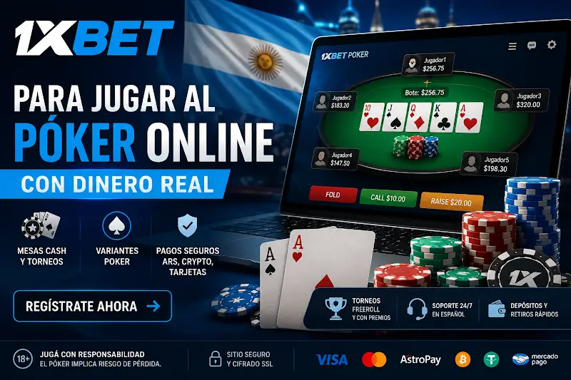 1xBet — jugar al póker online con dinero real