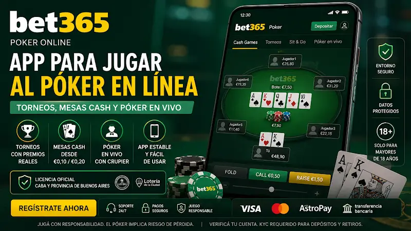 bet365 — app para jugar al póker en línea