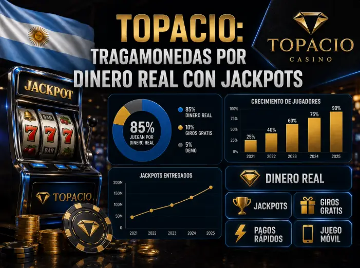 Topacio: tragamonedas por dinero real con jackpots